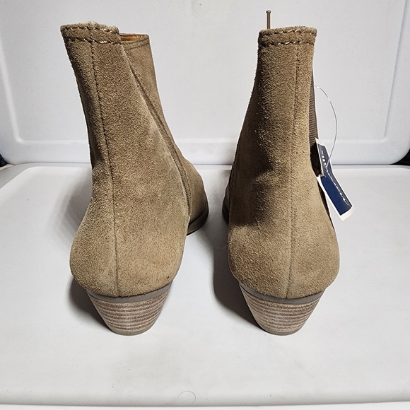 Nine West Taupe Suede Ankle Booties - Picture 4 of 7